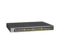 NETGEAR Switch PoE Smart 48 porte GS752TPP, Switch Ethernet Gigabit 48 PoE+ a 760 W, 4 SFP da 1G, montaggio desktop o su rack e gestione Insight Cloud