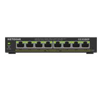 NETGEAR 8-Port Gigabit Ethernet PoE+ Plus Switch (GS308EP) Gestito L2/L3 Gigabit Ethernet (10/100/1000) Supporto Power over Ethernet (PoE) Nero