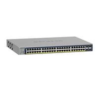 NETGEAR Switch Smart Gigabit Ethernet PoE a 52 porte (GS752TPP) - Gestito, gestione cloud Insight opzionale, 48 PoE+ @ 760W, 4 SFP 1G, montaggio desktop o rack, protezione a vita