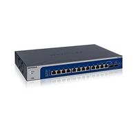 Netgear XS512EM Switch Smart Managed Plus a 12 Porte Gigabit Ethernet, con 2 SFP+ da 10G, Montaggio su Desktop/Rack
