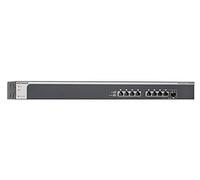 Netgear XS708E-100NES Switch ProSafe Plus, 8 Porte 10G, 1 Porta Combo SFP+, Blu/Argento