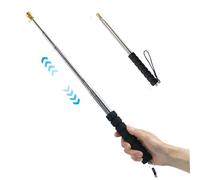 NethCasti Polo di telescoping da 9, 84 Piedi in Acciaio Inossidabile palo telescopico Bandiera telescopico con Manico Anti-Slip puntatore estendibile Bandiera per la Guida turistica Blackpole