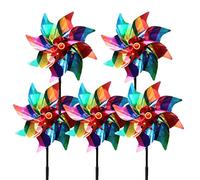 NethCasti Riflettente più Spaventoso deterrente pizzicola di Colore Efficace Spinner deterrente Animale per Giardini Arcobaleno 5pcs Stile 1 per