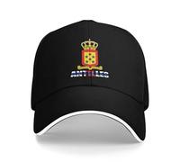 Netherlands Antilles The Dutch Antilles National Emblem Unisex Berretto da Baseball Confortevole Cappello Trucker Morbido Snapback cap per Estivo Tennis Sport
