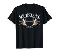 Netherlands Black-Tailed Godwit Vintage Dutch Souvenir Maglietta