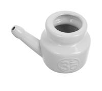 Neti Lota Ceramica 350ml Bianco, Lavaggio Nasale Elegante | Squeeze Child Household Washer, Sinus Rinse Bottle Only, Pulitore dei Seni Nasali per Yoga e Cambi di Stagione