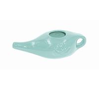 Neti Pot - Cassetta per sciacquatura nasale in ceramica da 250 ml, lavabile in lavastoviglie, senza piombo per alimenti, per risciacquo nasale delicato e idratazione dei passaggi nasali, turchese