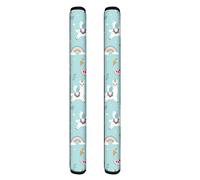 NETILGEN 2 pz Frigorifero Maniglia Copertura Estiva Alpaca Stampato Maniglia Copertura Antiscivolo Cucina Maniglie Decor Protector per la Casa Regolabile