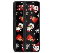 NETILGEN 2 pz lavabile coperchio maniglia della porta del frigorifero carino Natale pupazzi di neve maniglie per frigorifero, protezione antiscivolo per frigorifero forno Keep Off impronte digitali liquido olio macchia cibo spot