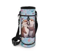 NETILGEN Borsa portatile per bottiglia d'acqua per ragazze adolescenti, da viaggio, per attività all'aria aperta, borsa portabottiglie a tenuta stagna, Amore lontra