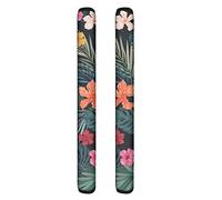 NETILGEN, copri maniglia per porta del frigorifero, con stampa a giglio, per cucina, antiscivolo, morbido e confortevole al tatto.