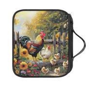 NETILGEN Custodia per uncinetto con manico superiore, organizer portatile per uncinetti, borsa con cerniera, borsa da viaggio per vari uncinetti, aghi e accessori