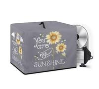 NETILGEN Custodia protettiva per affettatrice per carne, con tasca per manuale dell'affettatrice, lama in acciaio inox, con scritta "You are My Sunshine", colore: grigio