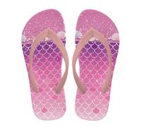 NETILGEN Infradito da bambina comode infradito con suola in EVA antiscivolo, supporto per arco plantare da infilare, Perla di sirena, 29 EU