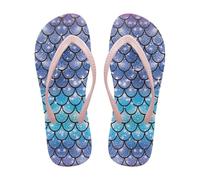 NETILGEN Infradito donna infradito infradito air mesh, comode pantofole estive spiaggia sandali antiscivolo, Capanno della sirena, 35 EU