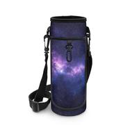NETILGEN Portaborraccia con tracolla, borsa per bottiglia d'acqua, per escursioni, passeggiate, viaggi, per donne e ragazze, Cielo Galaxy Viola, Organizer per borse
