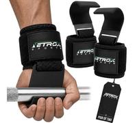 Netrox Accessori Palestra con Ganci Sollevamento Pesi e Fasce Polsi S