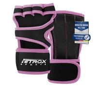 NetroxSports - Guanti Palestra Uomo e Donna - 40cm Polsini Palestra - antiscivolo e traspirante - Fitness, Calisthenics, Bodybuilding, Ciclismo, Gym Gloves, Accessori Sollevamento Pesi, Sportivi
