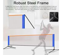 Netta portatile netta pieghevole standard standard tennis badminton addestramento netto di larghezza 20 piedi reti di pickleball con pali in acciaio che trasportano borsa per