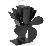 NETTA Ventilatore per camini a legna, funzionamento senza corrente, 4 Elica - ventilatore della stufa