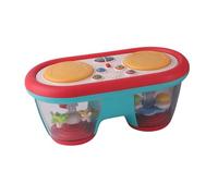Nettoppo 1 Pezzo Giocattolo Musicale per Batteria per Bambini Proiettore per Batteria con Luce Notturna in Plastica Rosso-Verde Che Colore con Musica per Bambini
