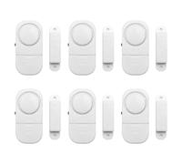 Nettoppo 6 Set/Pacco Antifurto Wireless Appartamento Allarme Antifurto Allarme Porta Allarme di Sicurezza Wireless Finestra per Sicurezza Domestica Sensore Magnetico Fai da Te
