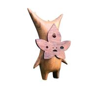 Nettoppo Famiglia Korogu Grana di Legno Decorazione Espressione Divertente Materiale in Resina Intaglio Decorazioni per la Casa Durevole Facile Installazione -C