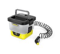 Kärcher Mobile Outdoor Cleaner OC 4, portata: 2 l/min, Peso: 3,1 kg, Serbatoio acqua: 8 L, batteria agli ioni di litio, tubo a spirale, filtro dispositivo, serbatoio dell'acqua rimovibile, bassa