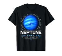Nettuno Sta chiamando e Devo Andare Blue Gas Planet Space Lover Maglietta
