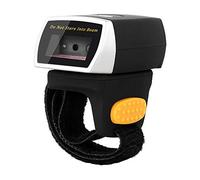 NETUM Bluetooth 2D QR Mini scanner di codici a barre per anello indossabile Wireless | scanner palmare wireless lettura precisa e veloce per lo schermo del computer di pagamento mobile Android / IOS / IPAD / MAC NT-R2