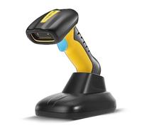 NETUM Lettore di Codici a Barre Bluetooth Industriale QR Aggiornato con Dock di Ricarica, Lettore di Codici a Barre 2D 1D Wireless 2600 mAh a Mani Libere per Windows Mac Android iOS (NT-1200)