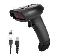 NetumScan Wireless Barcode Scanner 2 in 1 (2.4G Wireless & USB Wired) Lettore 1D Bar Code Portatile USB Ricaricabile per Computer Mac Laptop 1698W