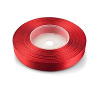 Netuno 1 nastro di raso rosso scuro 12 mm x 32 m rotoli di nastro di raso nastro di tessuto multicolore nastro di decorazione fai da te nastro di raso decorativo per Natale, Pasqua regalo di