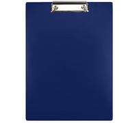 Netuno 1 portablocco formato A4 con clip, colore blu scuro, con morsetto in metallo, in plastica, con clip