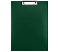 Netuno 1 portablocco formato A4 con clip, colore verde scuro, con morsetto in metallo, in plastica, con clip in formato DIN A4, con morsetto