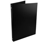 Netuno 1 raccoglitore ad anelli, formato DIN A4, colore nero, a 4 anelli, formato A4, 2 cm, per documenti, documenti, in plastica, per ufficio, scuola, casa, ufficio