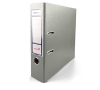 Netuno 1 raccoglitore documenti grigio a 2 anelli A4 dorso 8 cm raccoglitore in cartone ecologico riciclato per archivio ufficio faldone portadocumenti registratori ad anelli