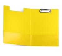 Netuno 1 raccoglitore per portablocco, formato A4, con clip, colore giallo, DIN A4, con coperchio, morsetto in metallo, in plastica, cartella portadocumenti