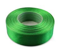 Netuno 1 x nastro di raso verde erba, 25 mm x 32 m, rotoli di nastro di raso in tessuto multicolore nastro di decorazione fai da te, nastro di raso decorativo per Natale, Pasqua, regalo di compleanno