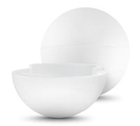 Netuno 1 x Pallina polistirolo grande diametro 20 cm pallina bianca palla da decorare palle di Natale sfera polistirolo pallina da decorazione con paillettes