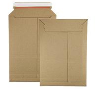 Netuno 10 buste a sacco in cartone ondulato marrone formato A5+ 20 x 28 cm 354g buste rigide cartone con strip adesivo per spedizioni postali foto poster documenti volantini fotografie