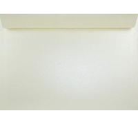 Netuno 10 buste lettera perlate crema formato C4 22,9 x 32,4 cm 120g Majestic Candelight Cream buste grandi perlescenti eleganti per fogli A4 inviti partezipazioni certificati contratti calendari