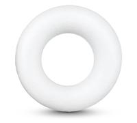 Netuno 10 cerchi in polistirolo bianco diametro 10 cm anelli di polistirolo per decorazioni Natale addobbi Pasqua ghirlande progetti patchwork découpage cerchi da decorare corone fai da te