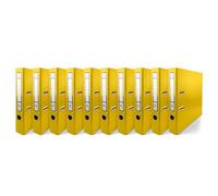 Netuno 10 raccoglitori A4 giallo a 2 anelli A4 dorso 5 cm raccoglitori A4 per ufficio scuola archivio faldoni portadocumenti