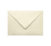 Netuno 100 buste lettera avorio formato B6 12,5 x 17,5 cm 120g Aster Laid Ivory buste eleganti carta vergata con filigrana struttura a righe per partecipazioni biglietti compleanno matrimonio