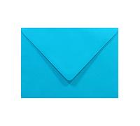 Netuno 100 buste lettera colorate blu azzurro formato B6 125 x 175 mm Rainbow 80g buste per partecipazioni taglio a punta gommate