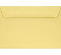 Netuno 100 buste lettera giallo chiaro formato C6 114x 162 mm 90g Burano Giallo buste per lettere carta colorata eleganti per inviti matrimonio compleanno buste da lettera gialle envelopes yellow