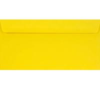 Netuno 100 buste lettera lunghe giallo formato 220x 110 mm 90g Burano Giallo Zolfo buste per lettere DL carta colorata buste eleganti per inviti matrimonio compleanno buste da lettera colorate