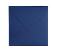 Netuno 100 buste lettere colorate quadrate blu scuro 153 x 153 mm 120g Keaykolour Royal Blue buste quadrate per invito matrimonio battesimo compleanno comunione Natale Pasqua buste colorate blu