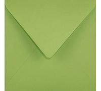Netuno 100 buste lettere colorate quadrate verde lime 15,3 x 15,3 cm 115g Sirio Color Lime buste compleanno matrimonio comunione buste eleganti per inviti partecipazioni biglietti di auguri invito